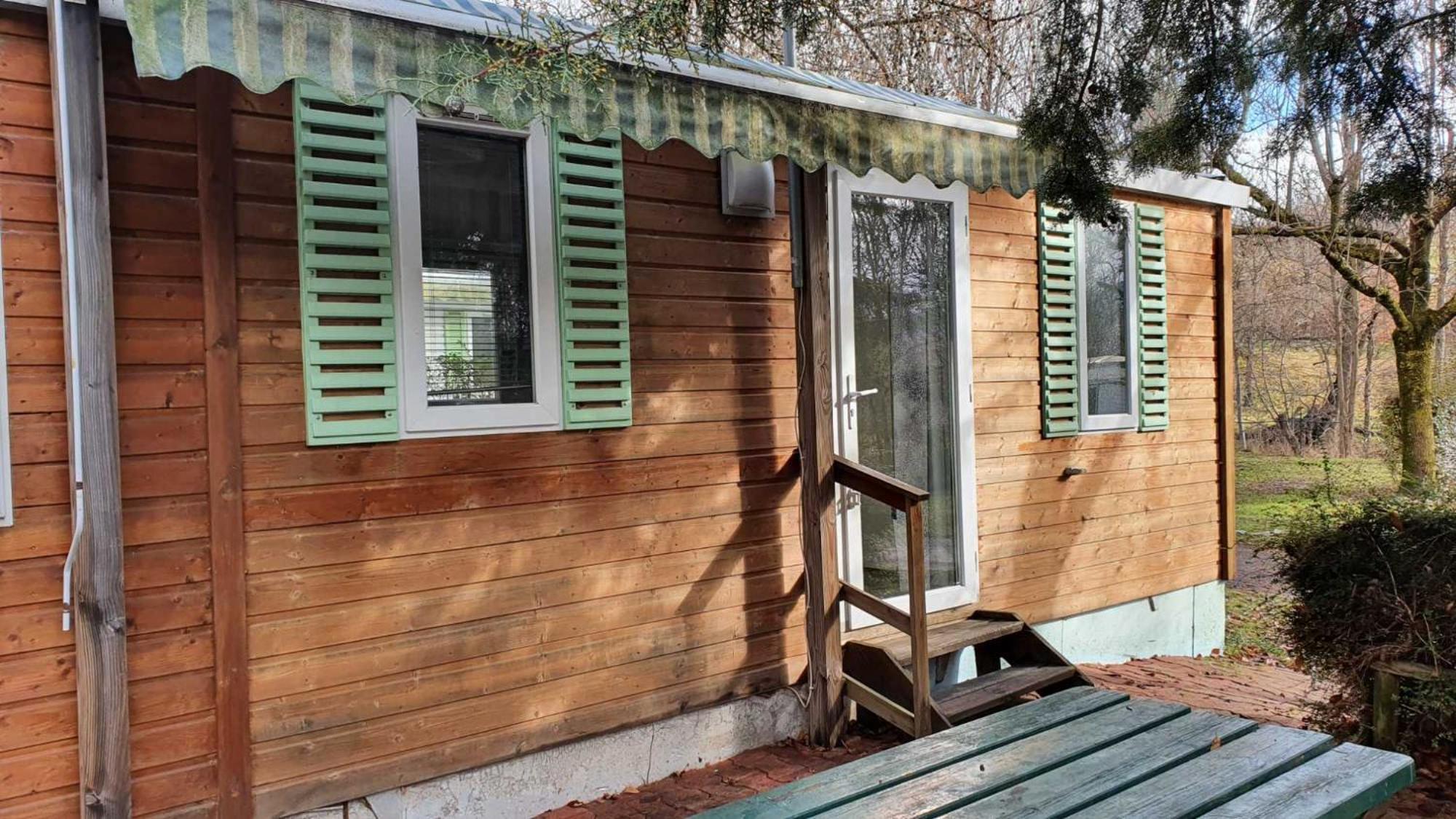 Camping L'Enclave Mobil-Home Estavar Exteriör bild