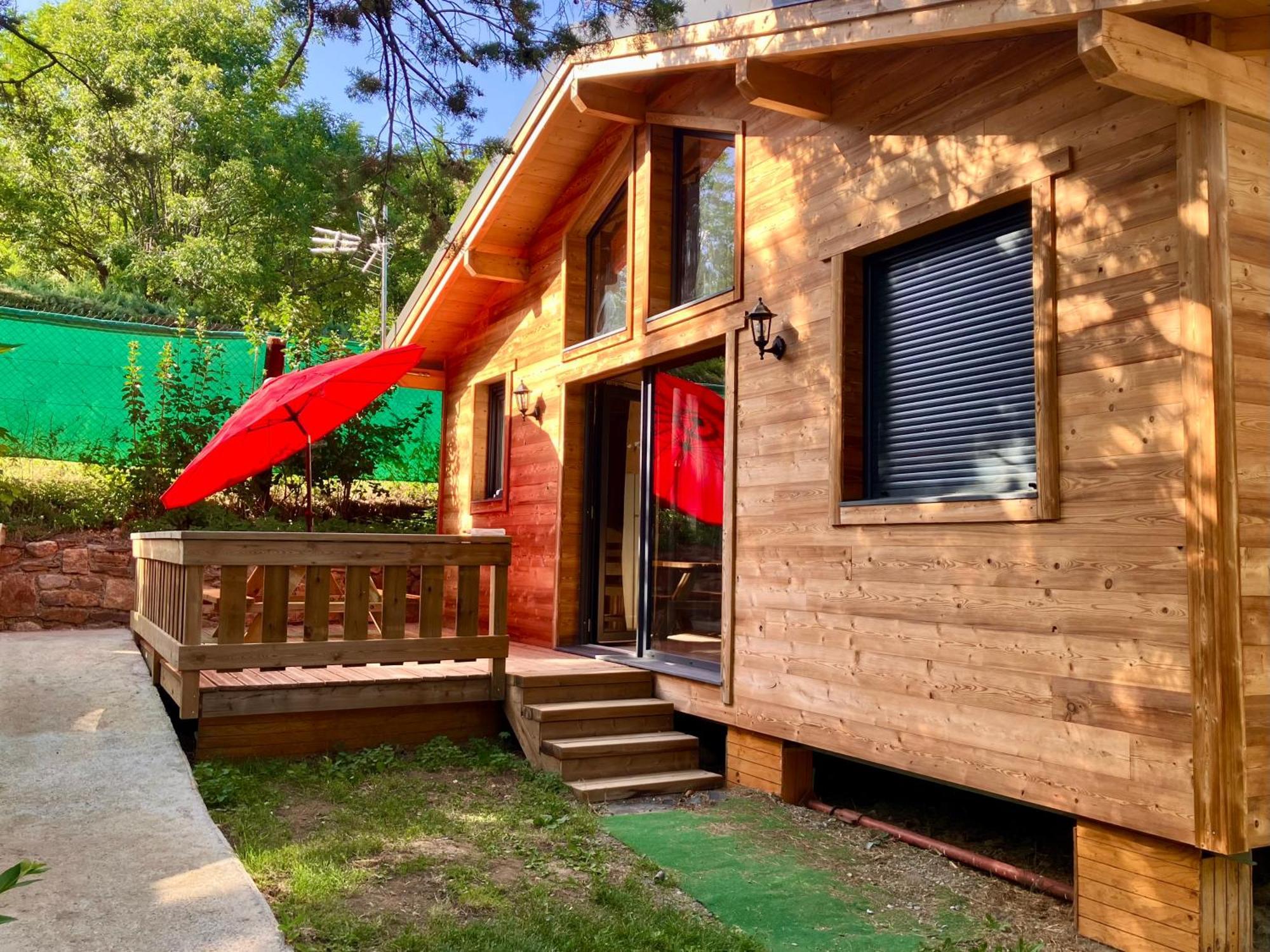 Camping L'Enclave Mobil-Home Estavar Exteriör bild